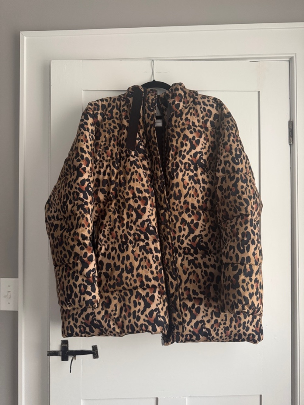 Gap Leopard Print Puffer Jacket